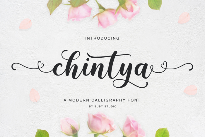 Chintya Font poster