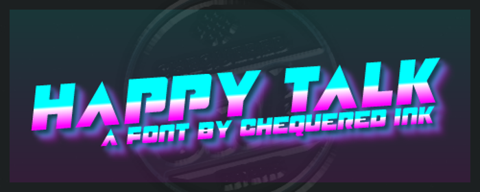 Happy Talk Font poster