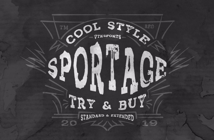 Vtks Sportage Font poster