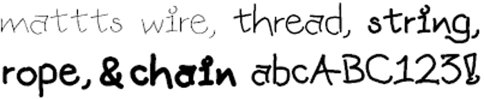 mattts Font poster
