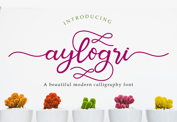 Aylogri Font poster