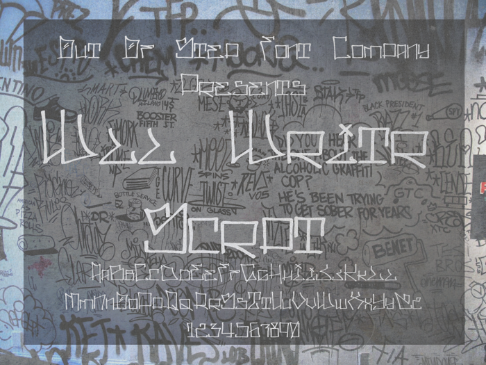 Wll Writr Scrpt Font poster