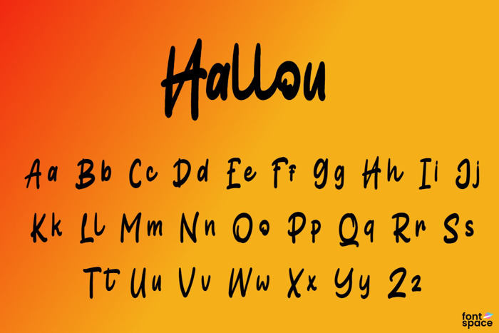 Hallou Font poster