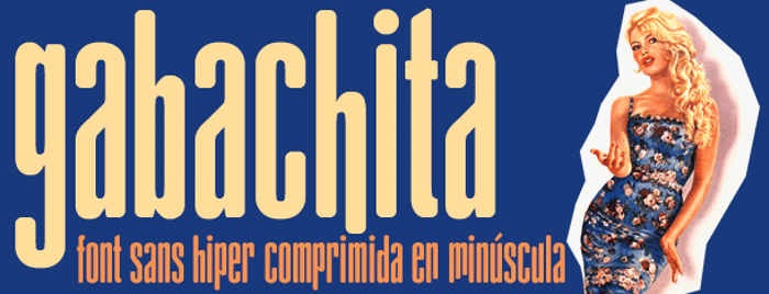 gAbAcHiTA FFP Font poster