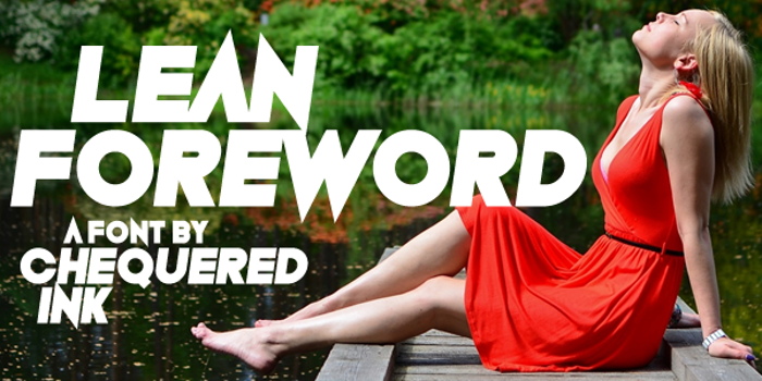 Lean Foreword Font poster