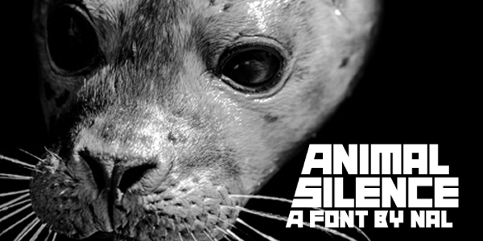 Animal Silence Font poster
