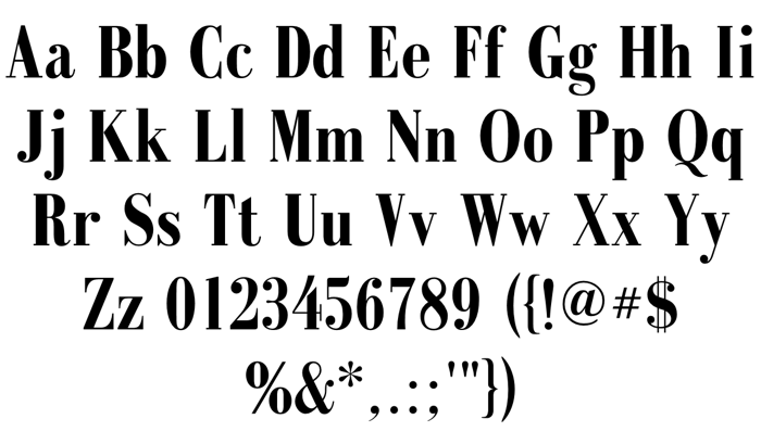 GalileoFLF Font poster