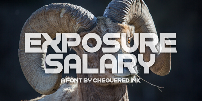 Exposure Salary Font poster