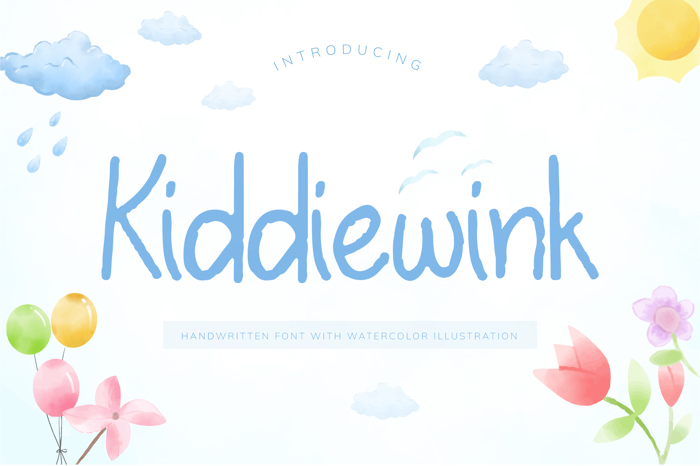 Kiddiewink Font poster