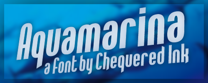 Aquamarina Font poster