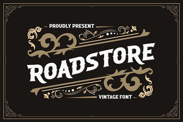 ROADSTORE Font poster