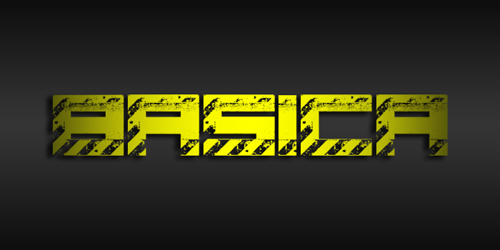 Basica industrial Font poster