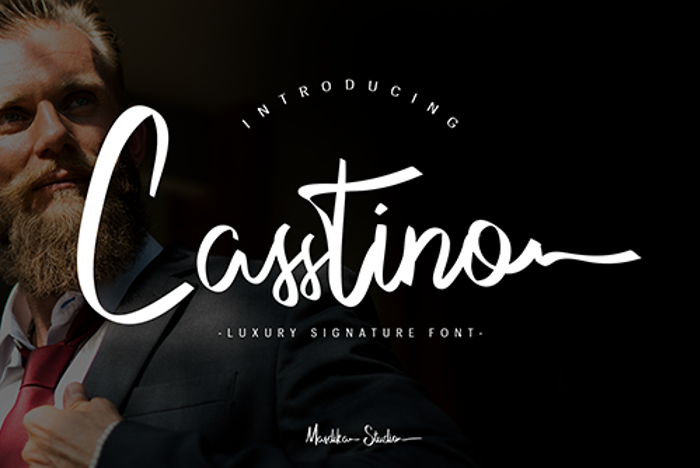 Casstino Font poster