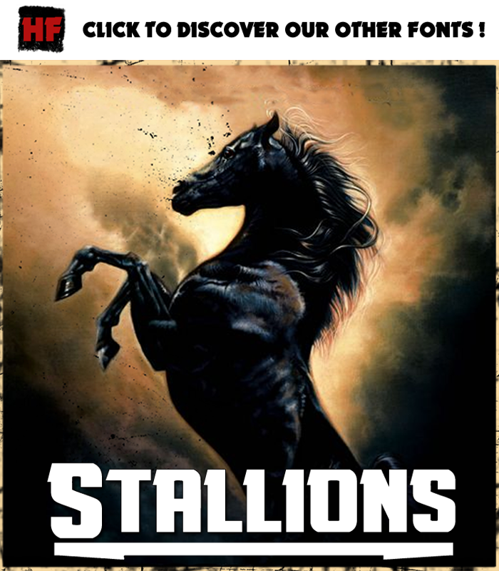 Stallions Font poster