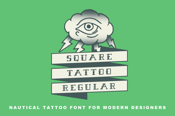 Square Tattoo Demo Font poster