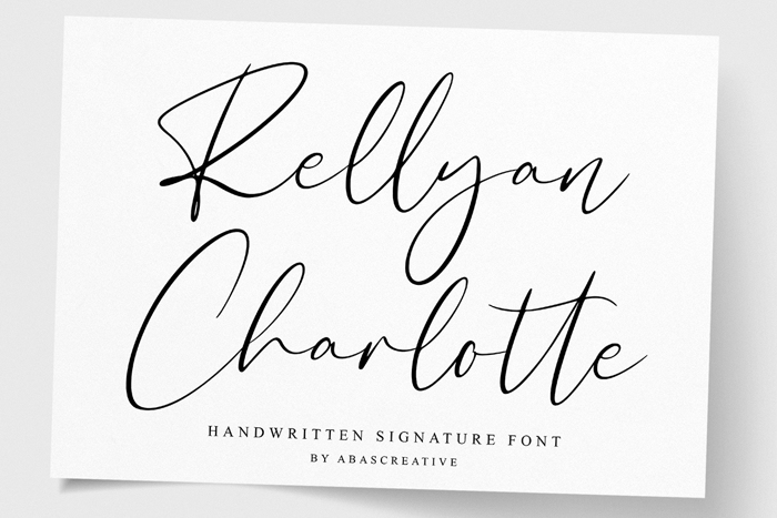 Rellyan Charlotte Font poster