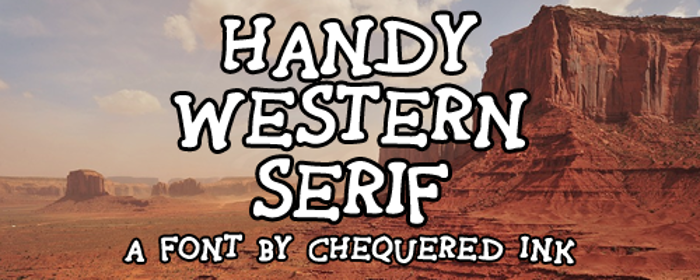 HandyWesternSerif Font poster
