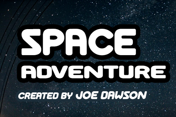 Space Adventure Font poster