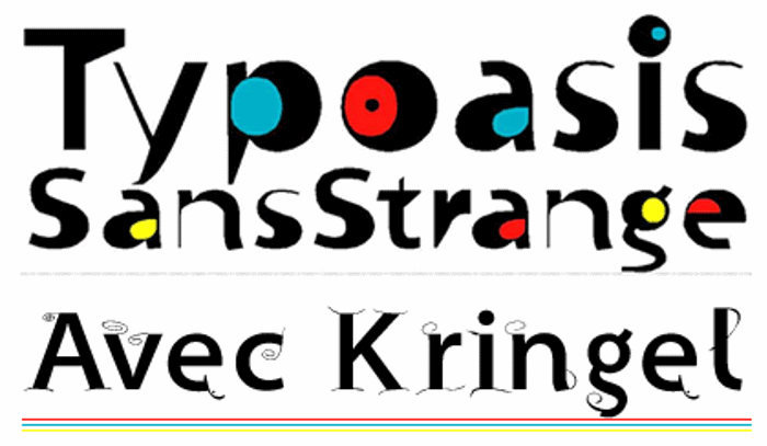 SuperSansStrange Font poster