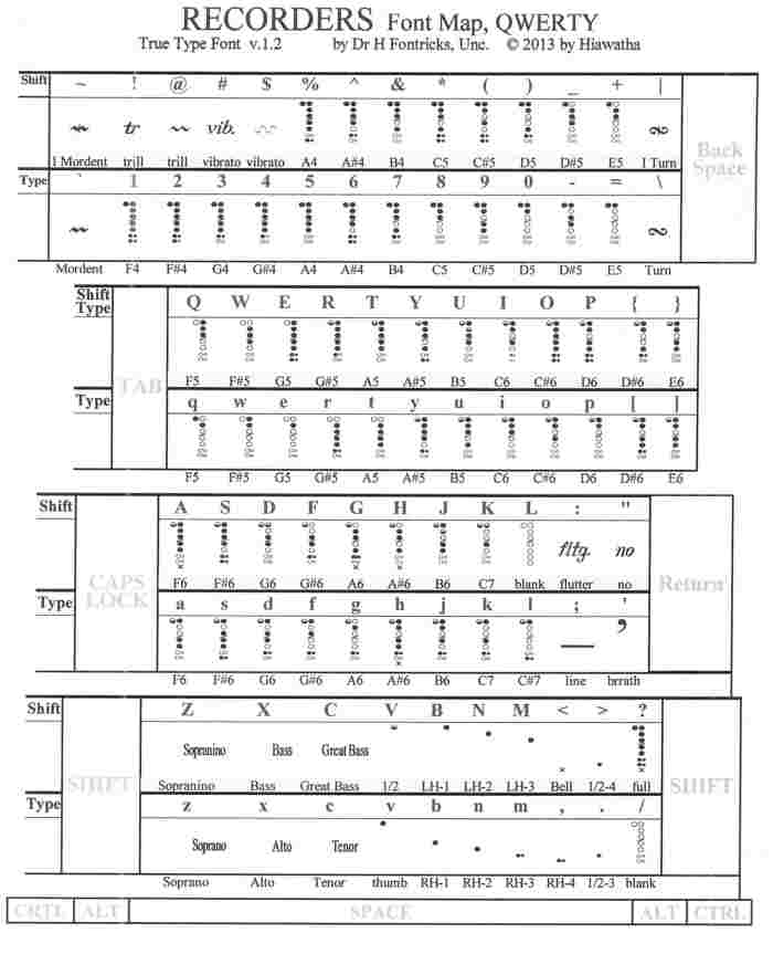 Recorders Font