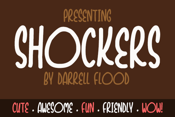 Shockers Font poster