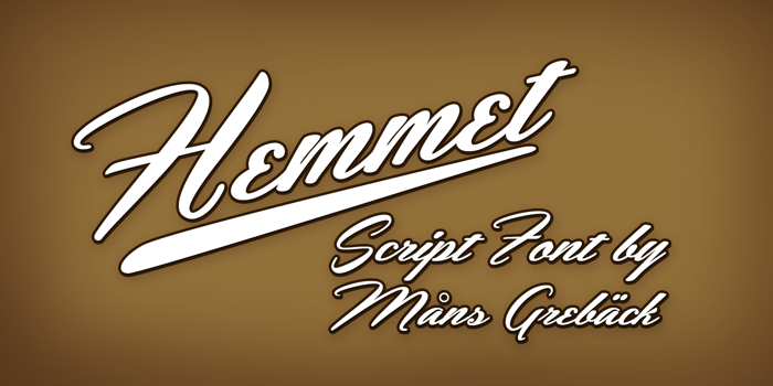 Hemmet Font poster