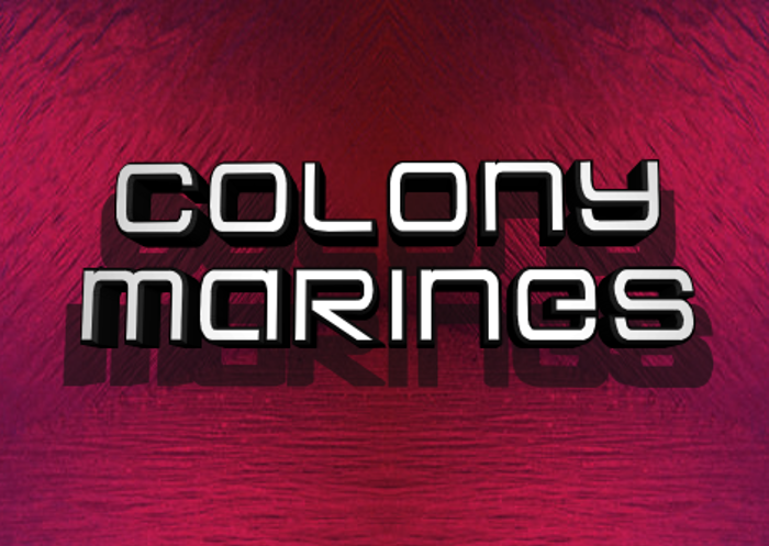 Colony Marines Font poster
