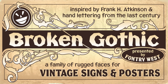 Broken Gothic NC Font