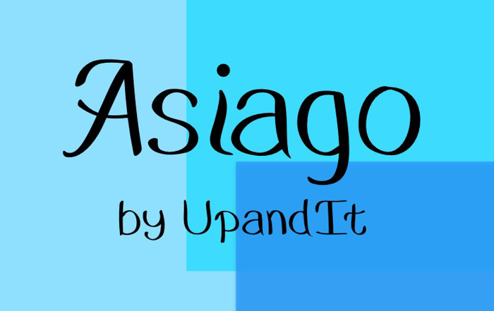 Asiago Font poster