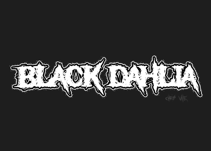 Black Dahlia Font poster