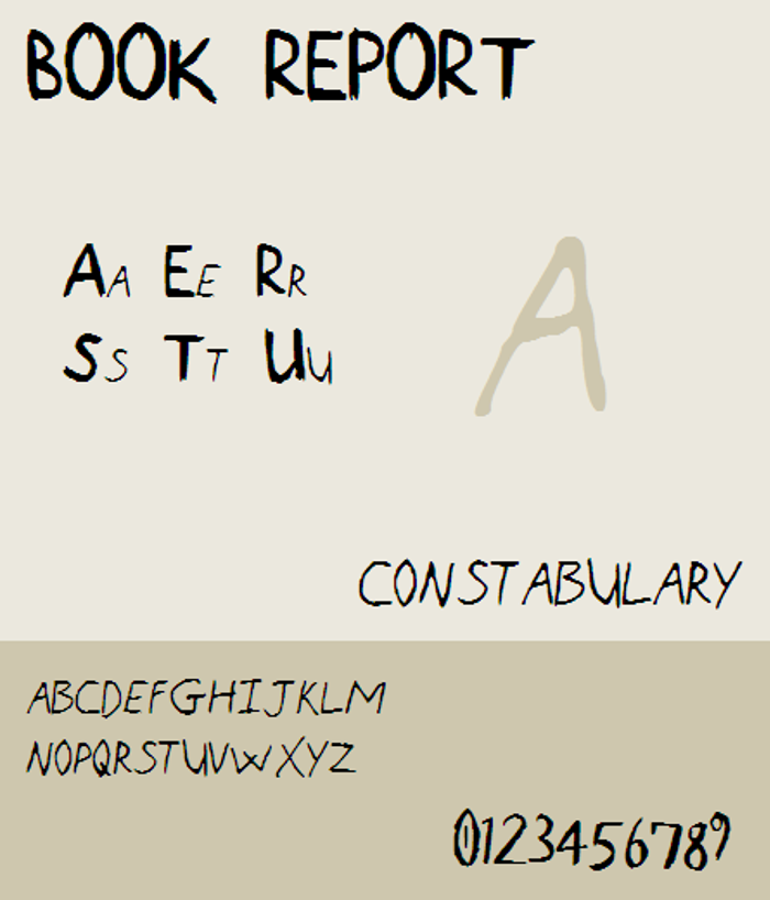 Book Report NBP Font
