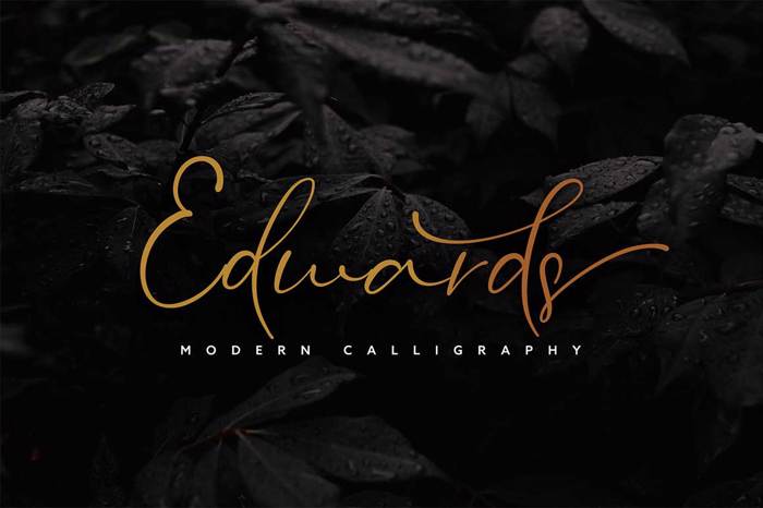 Edwards Font poster