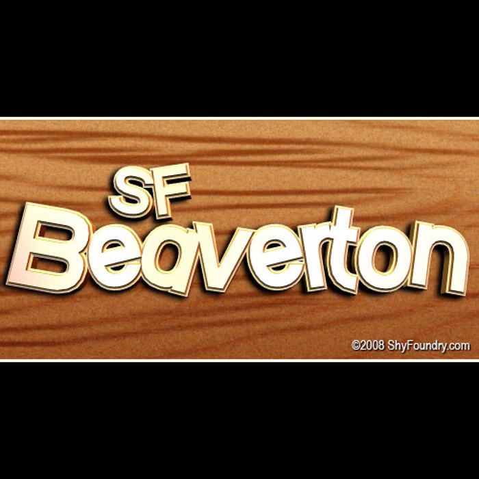 SF Beaverton Font poster