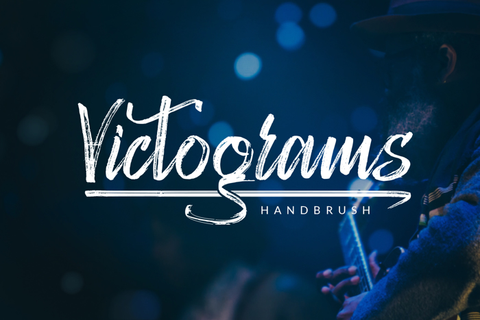 Victograms Font poster
