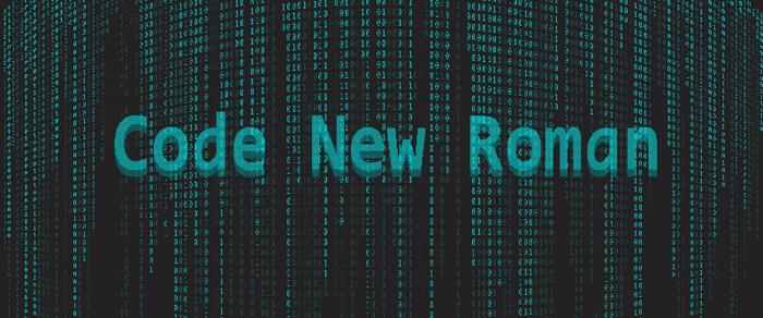 Code New Roman Font poster