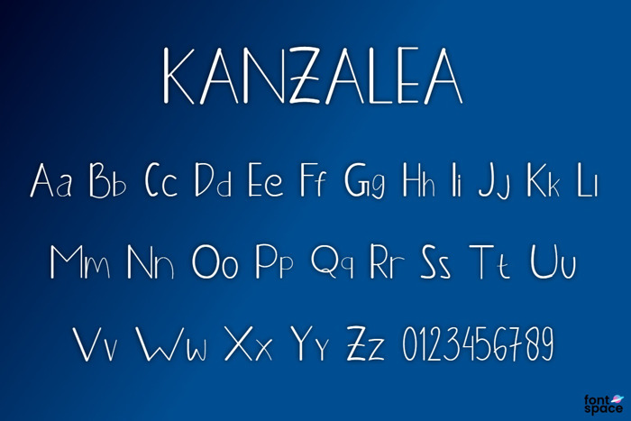 KANZALEA Font poster