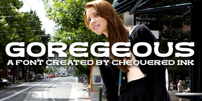 Goregeous Font poster