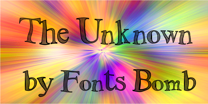 The Unknown Font poster