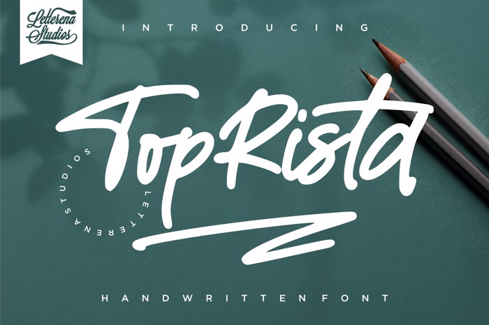 TopRista Font poster