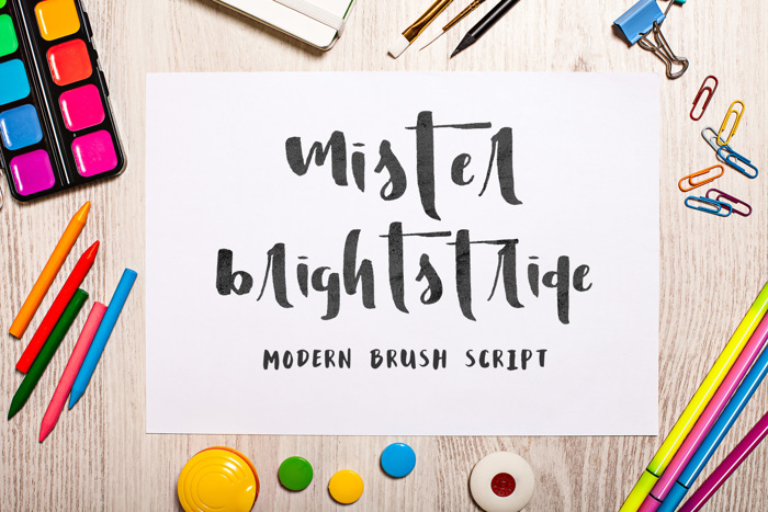 Mister Brightstride Font poster