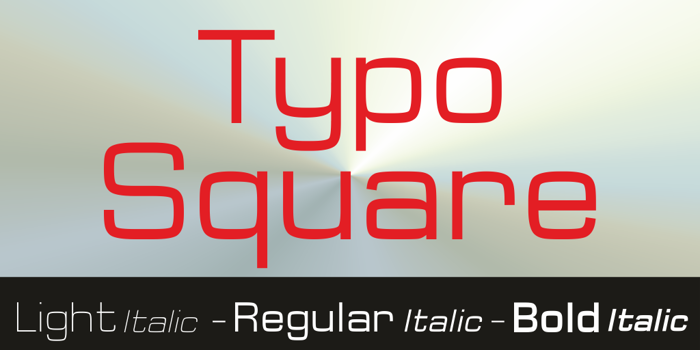 Typo Square Bold Demo Font poster