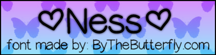 Ness Font poster