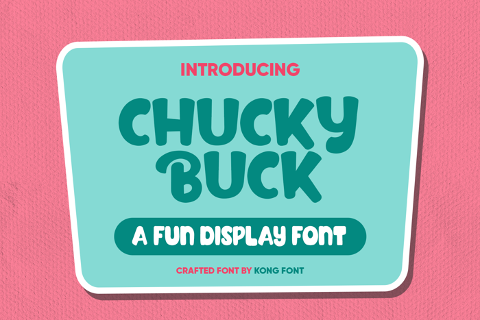 Chucky buck Font poster