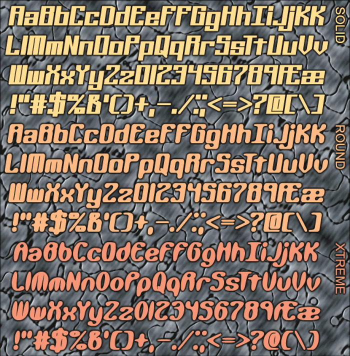 Kaliber BRK Font poster
