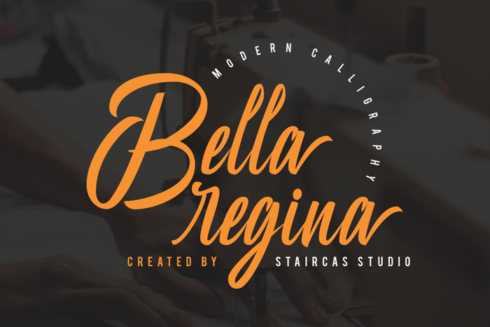 Bella Regina Font poster