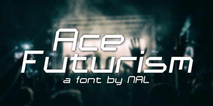 Ace Futurism Font poster