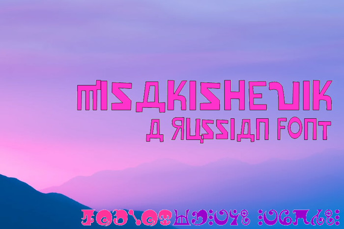 Misakishevik Font poster