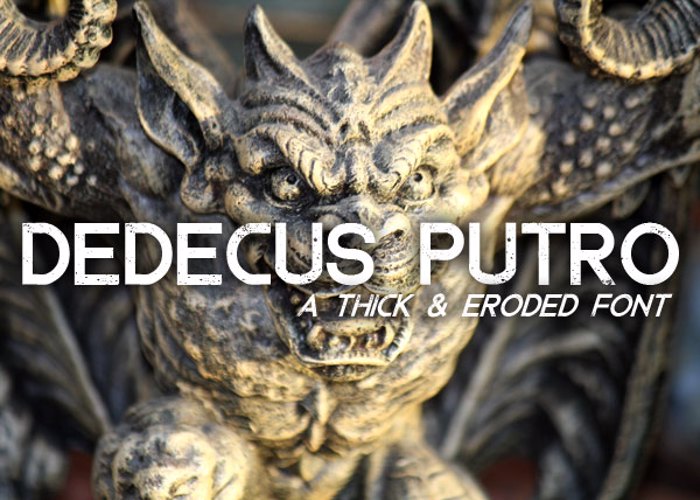 Dedecus Putro Font poster