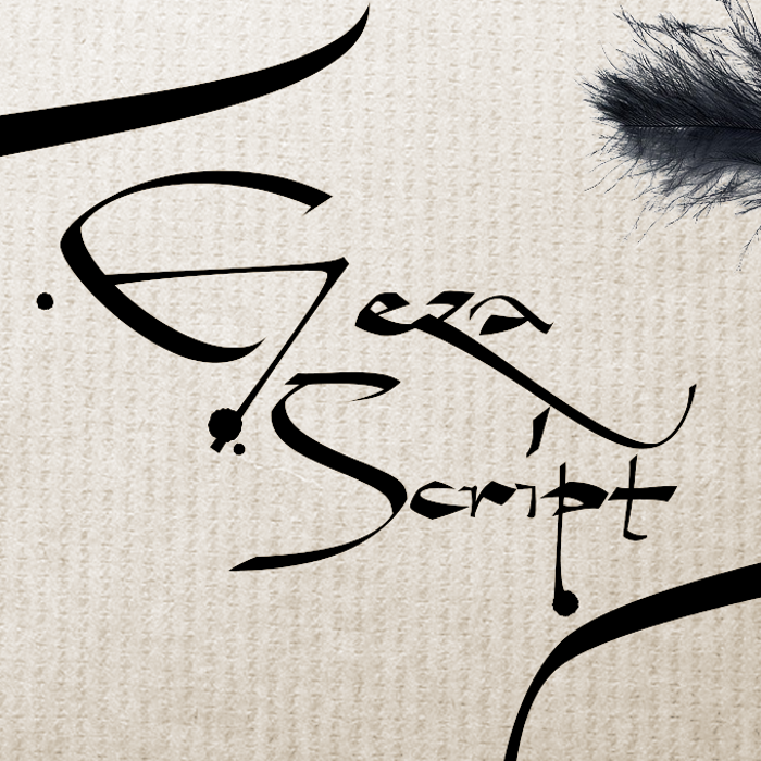 Geza Script Font poster