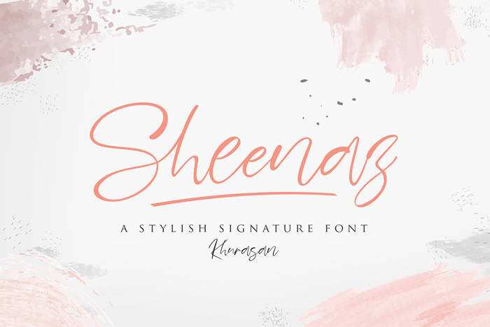 Sheenaz Font poster